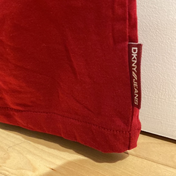 DKNY Jeans Red Polo with Black Detailing - Picture 5 of 6